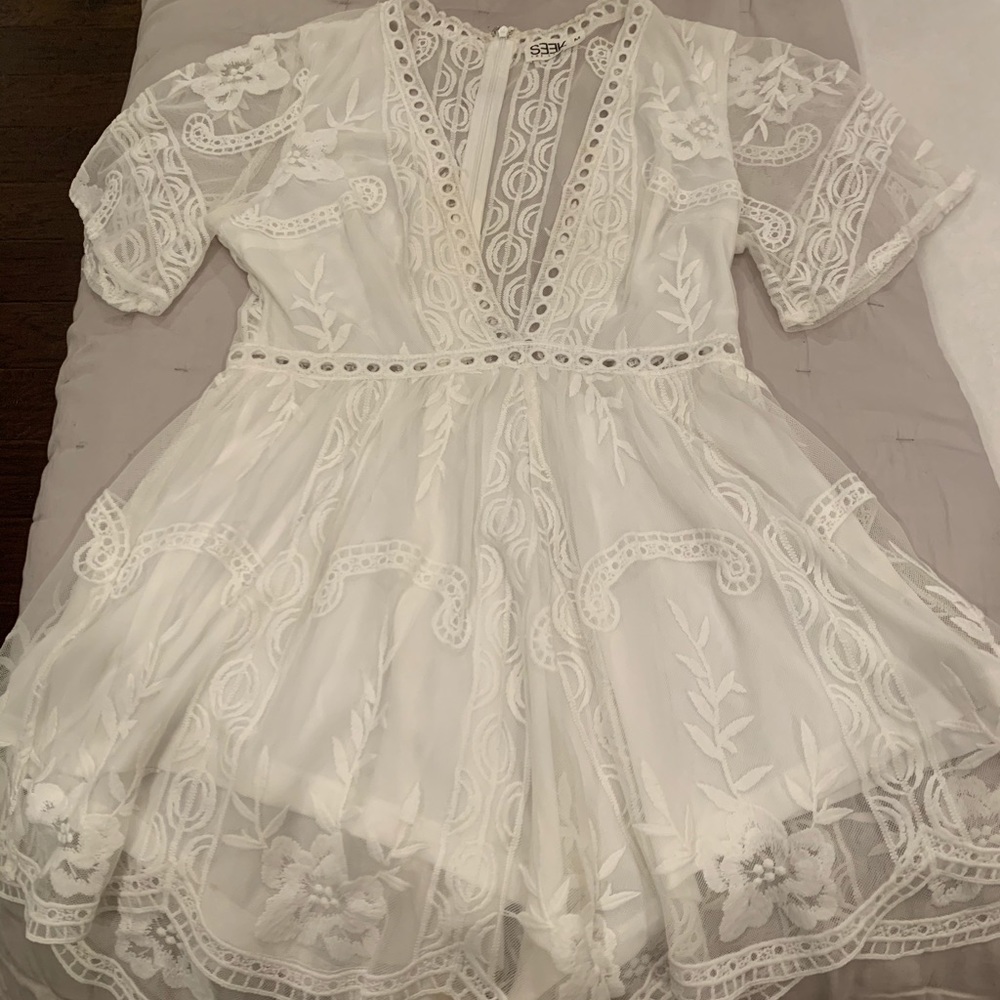 WHITE ROMPER! Brand new! Never worn